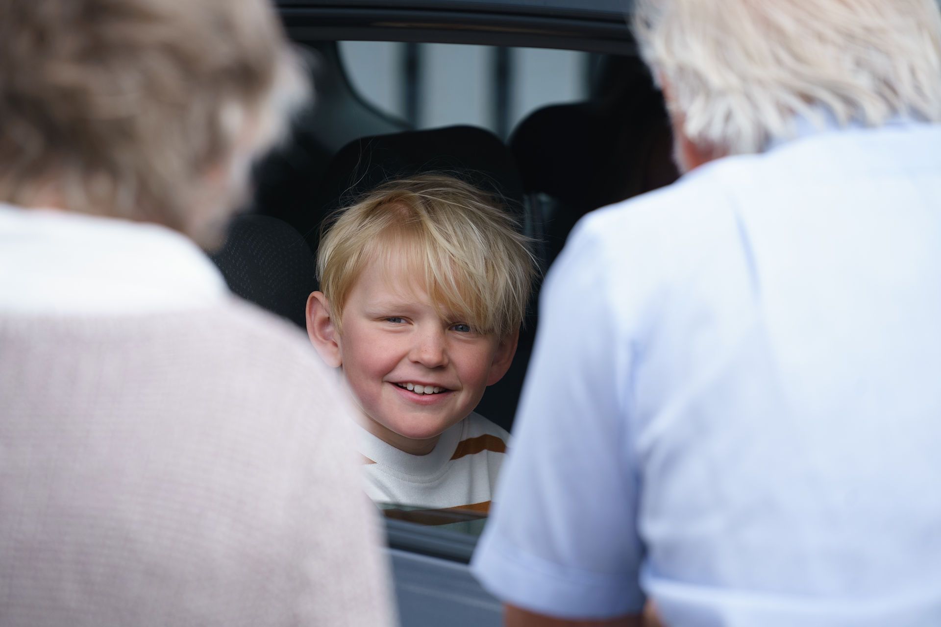 Grandchild with grandparents