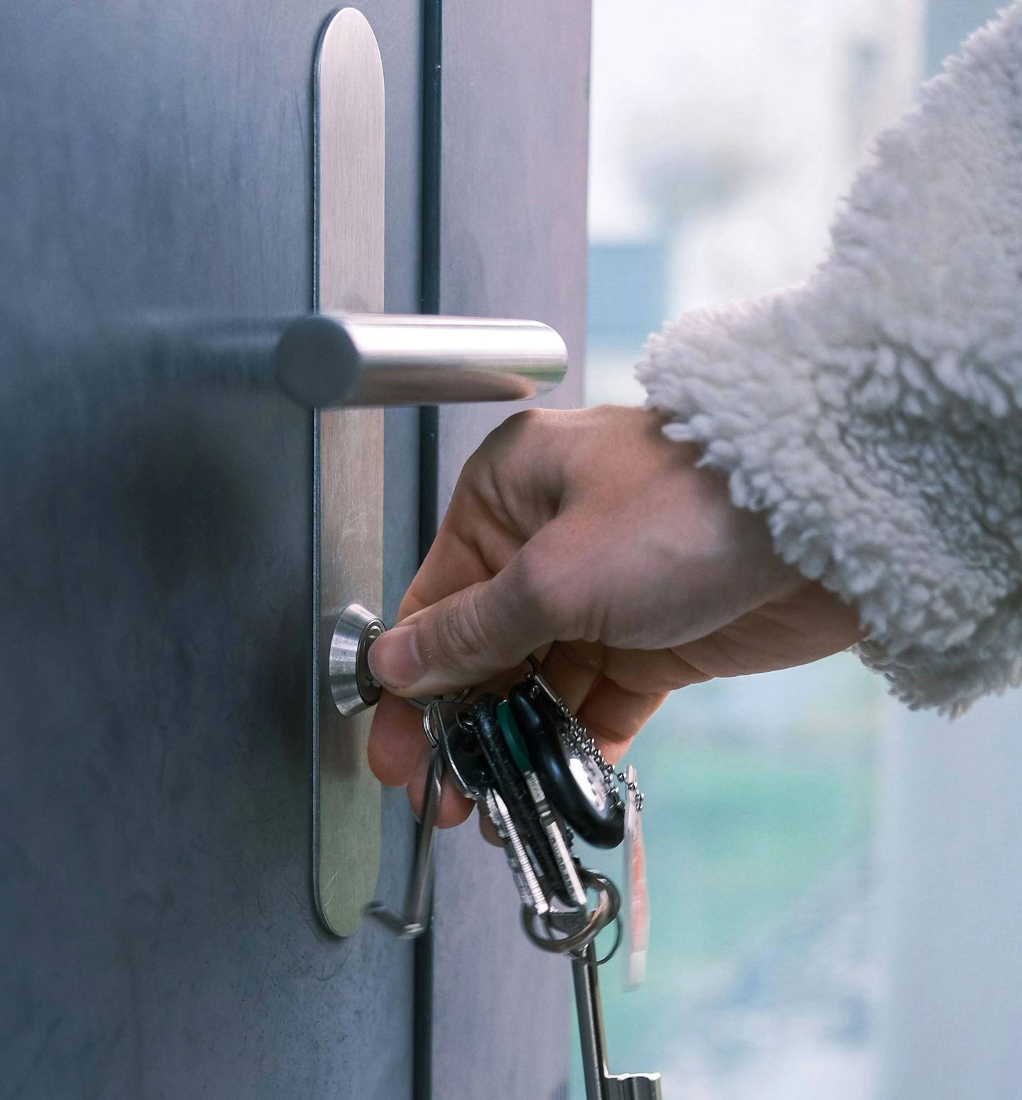 Keys in door