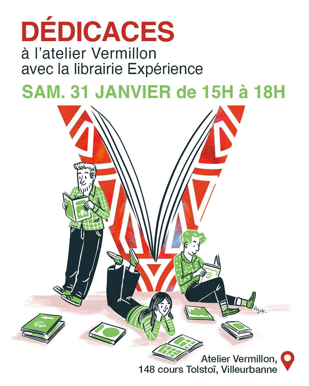 Dédicaces à l'atelier Vermillon