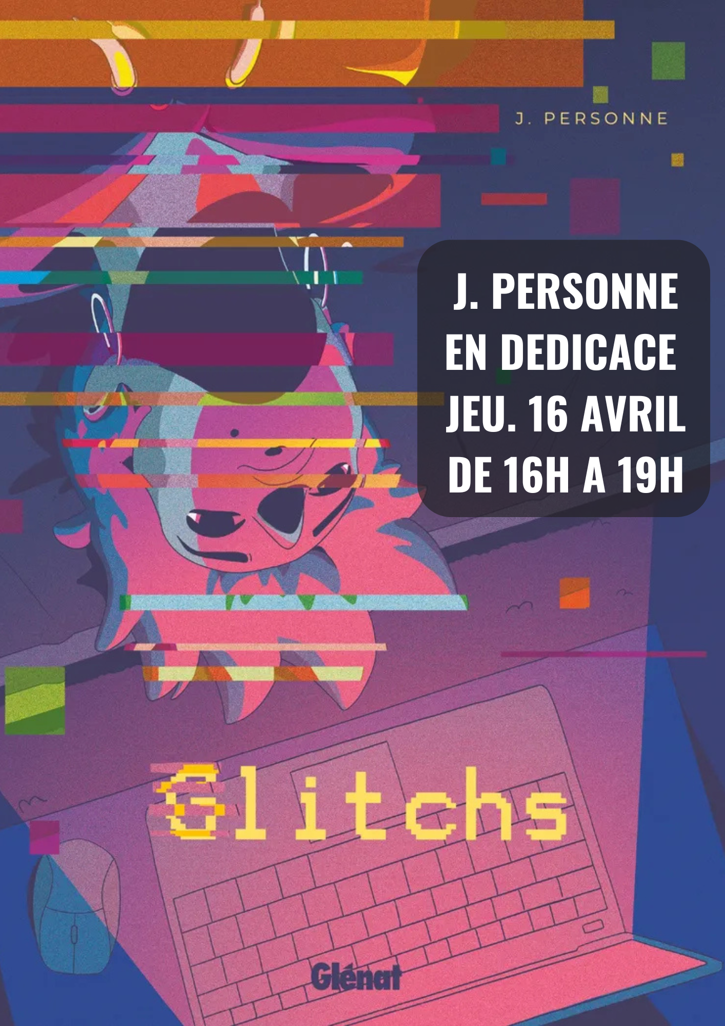 J. Personne en dédicace