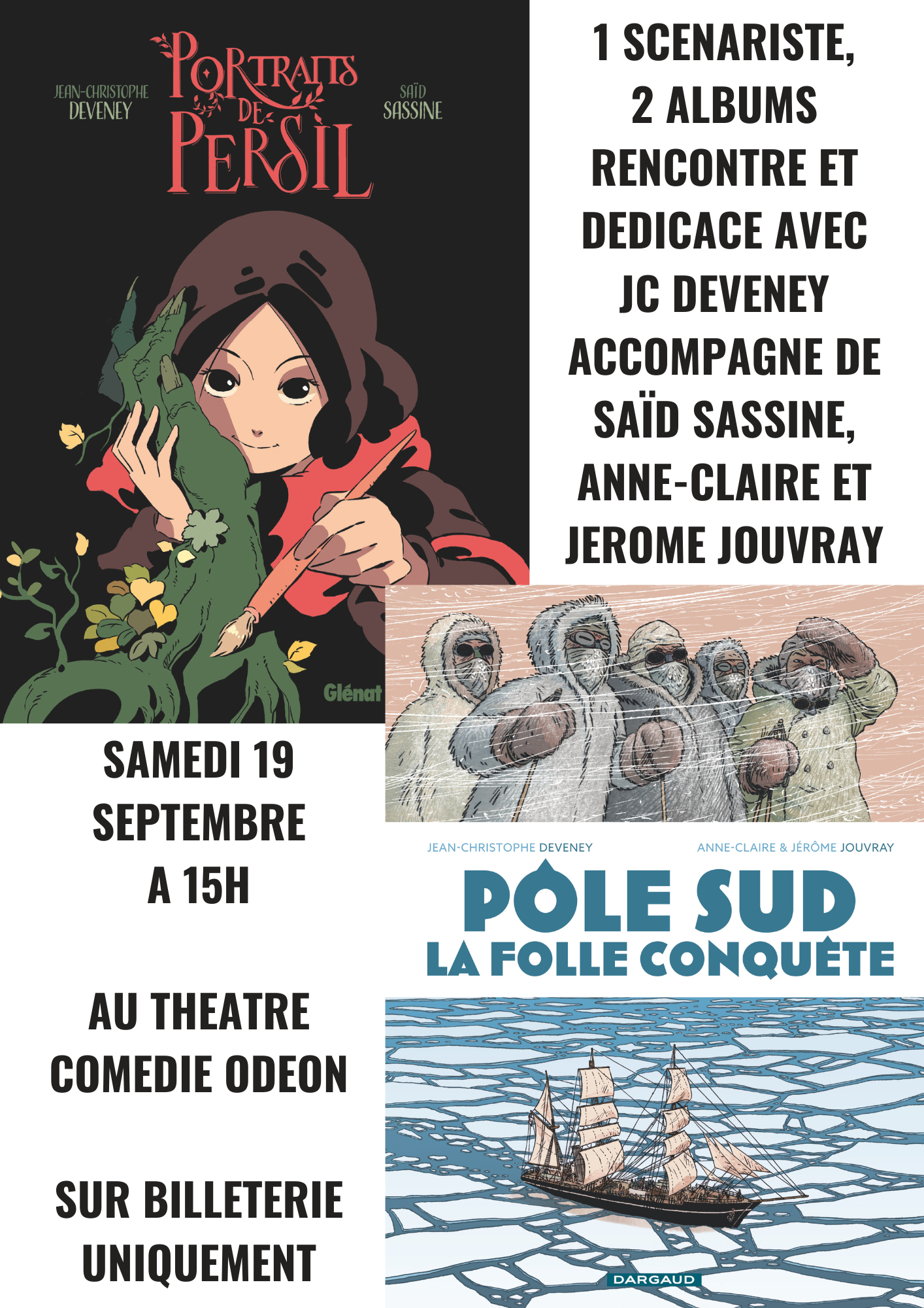 Rencontre avec JC Deveney, Saïd Sassine, Anne-Claire et Jérôme Jouvray