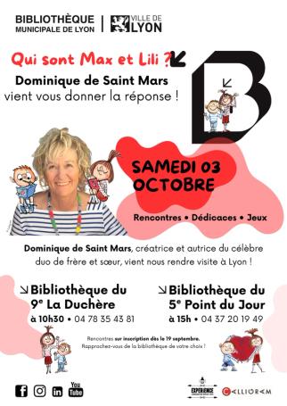 Rencontre et dédicace avec Dominique de Saint Mars