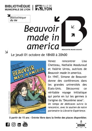 Rencontre et dédicace - Beauvoir made in America