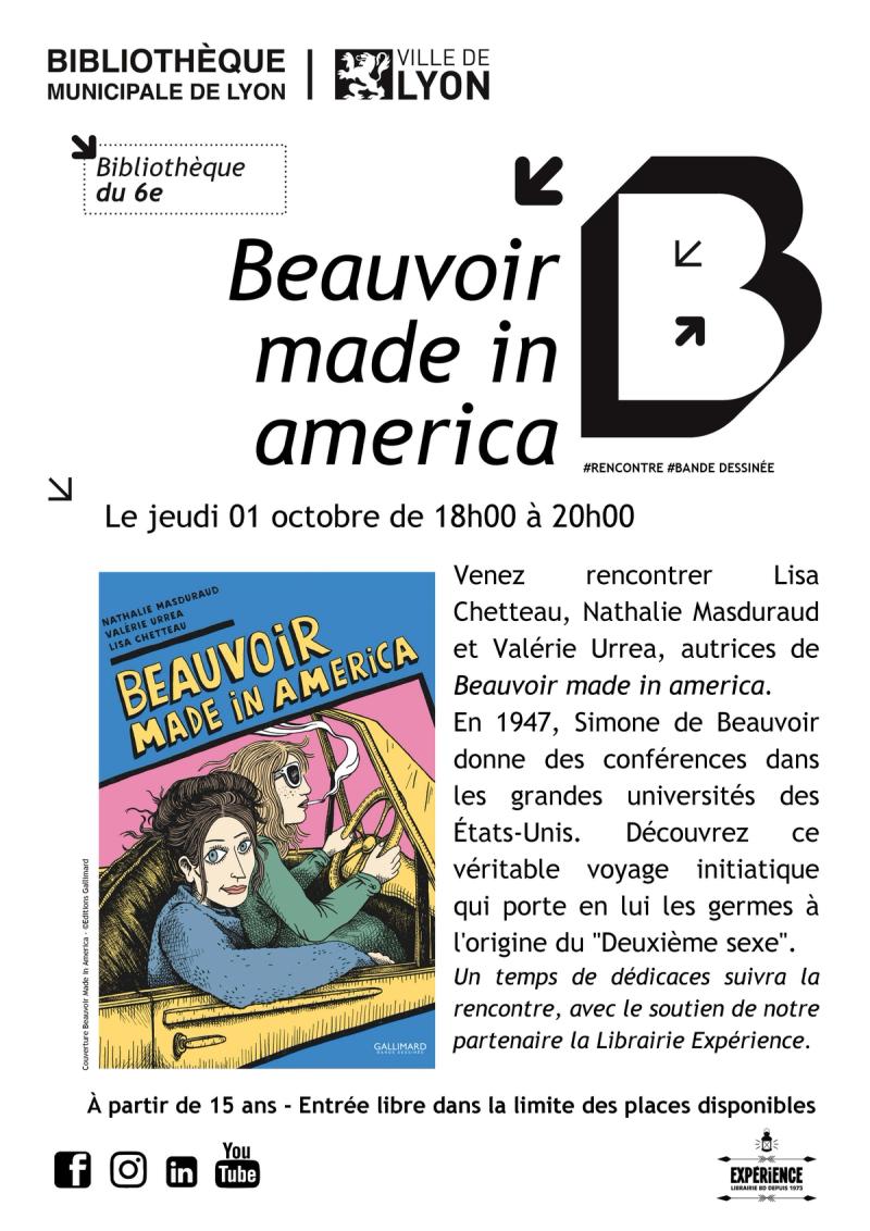 Rencontre et dédicace - Beauvoir made in America