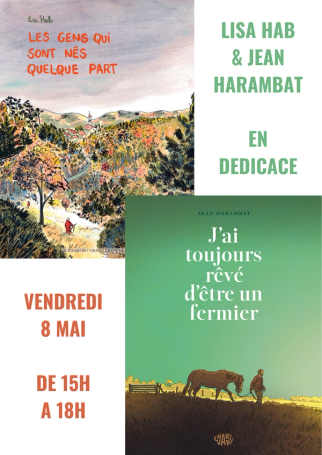 Lisa Hab et Jean Harambat en dédicace