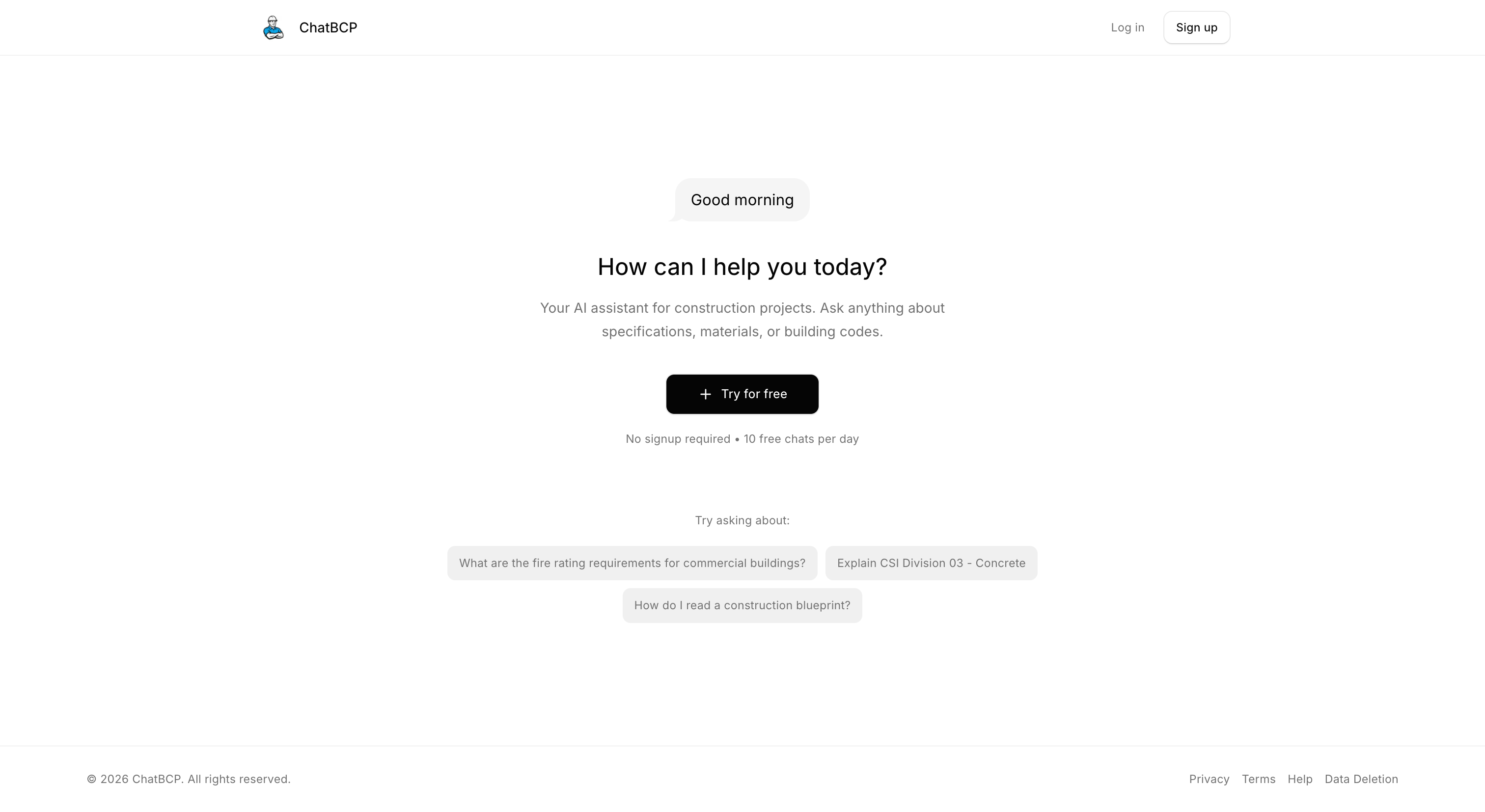 chatBCP — AI Construction Assistant
