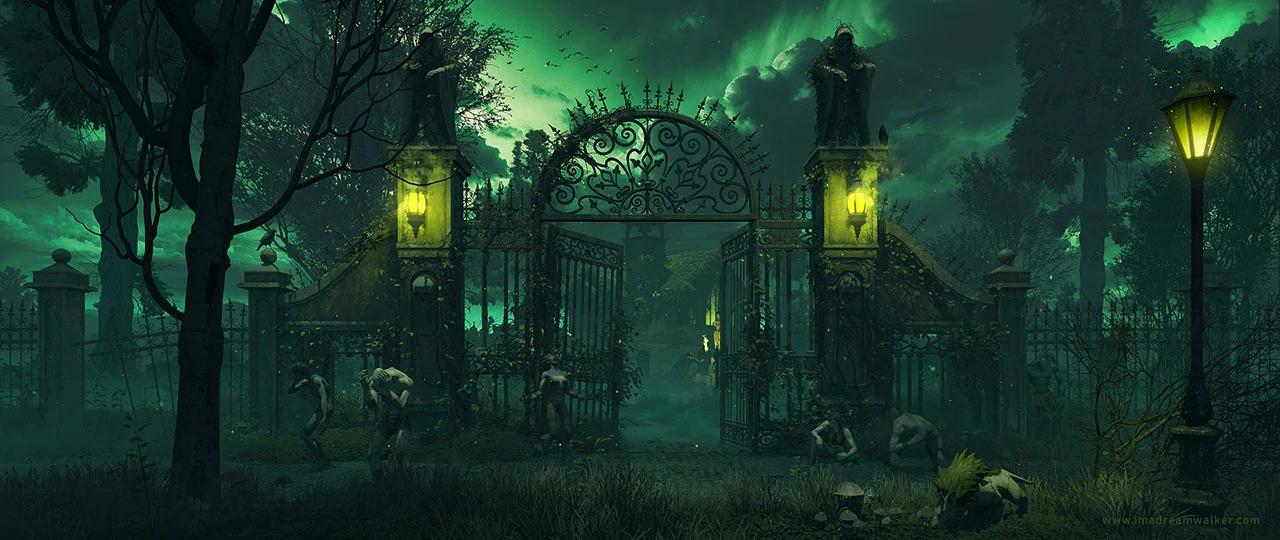 Deathknell Gate in Ultrawide format