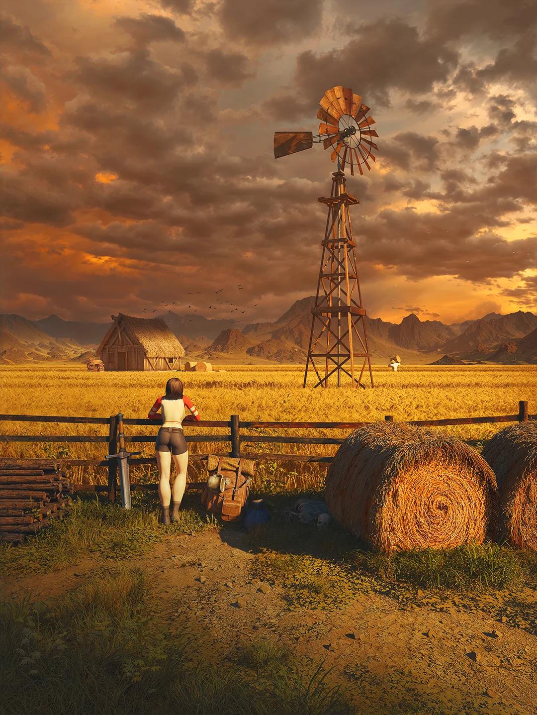 Westfall Windmill in Poster format