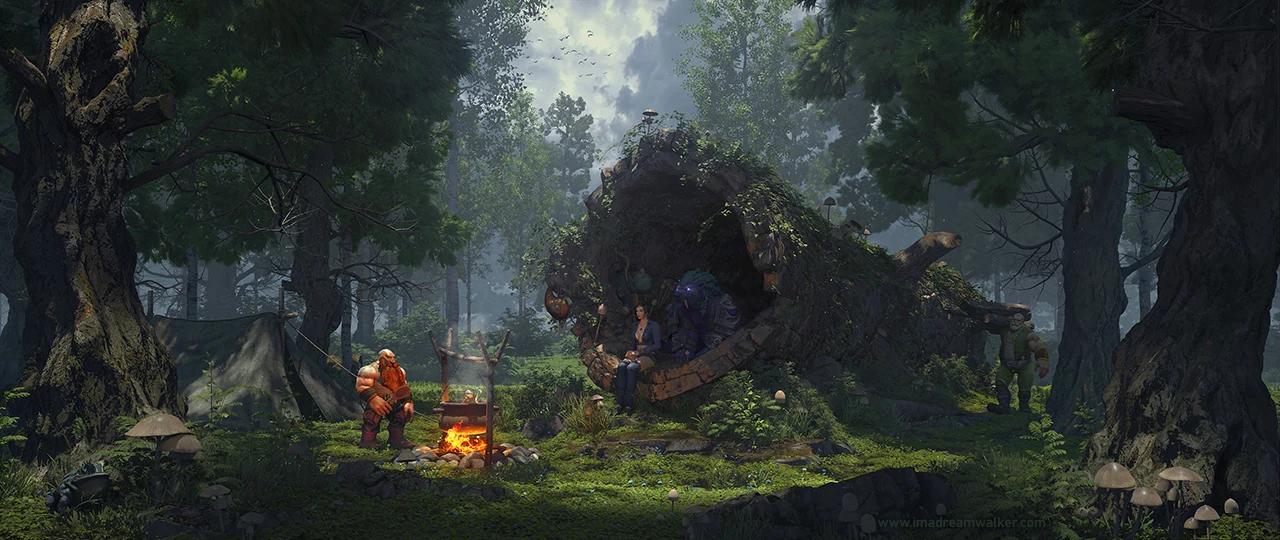 Hollow Tree in Ultrawide format