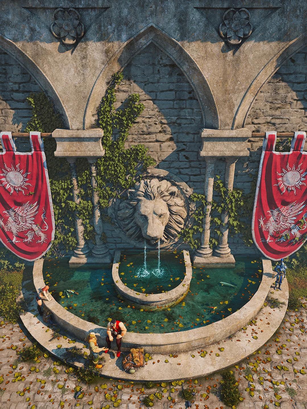 Northshire Valley Fountain 2 in Poster format