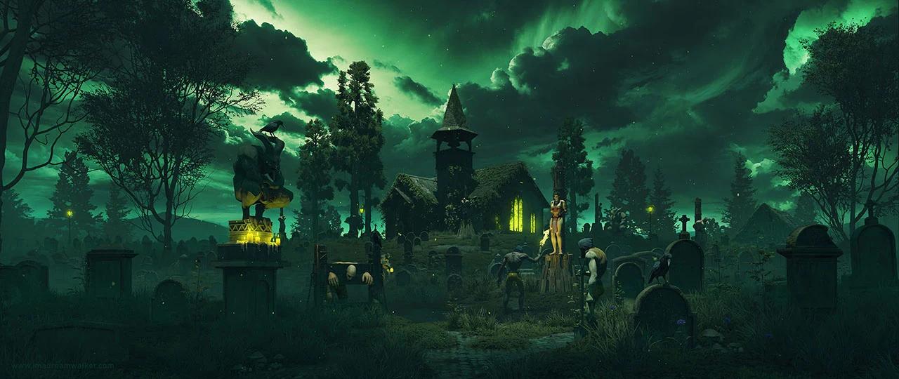Deathknell Chapel in Ultrawide format