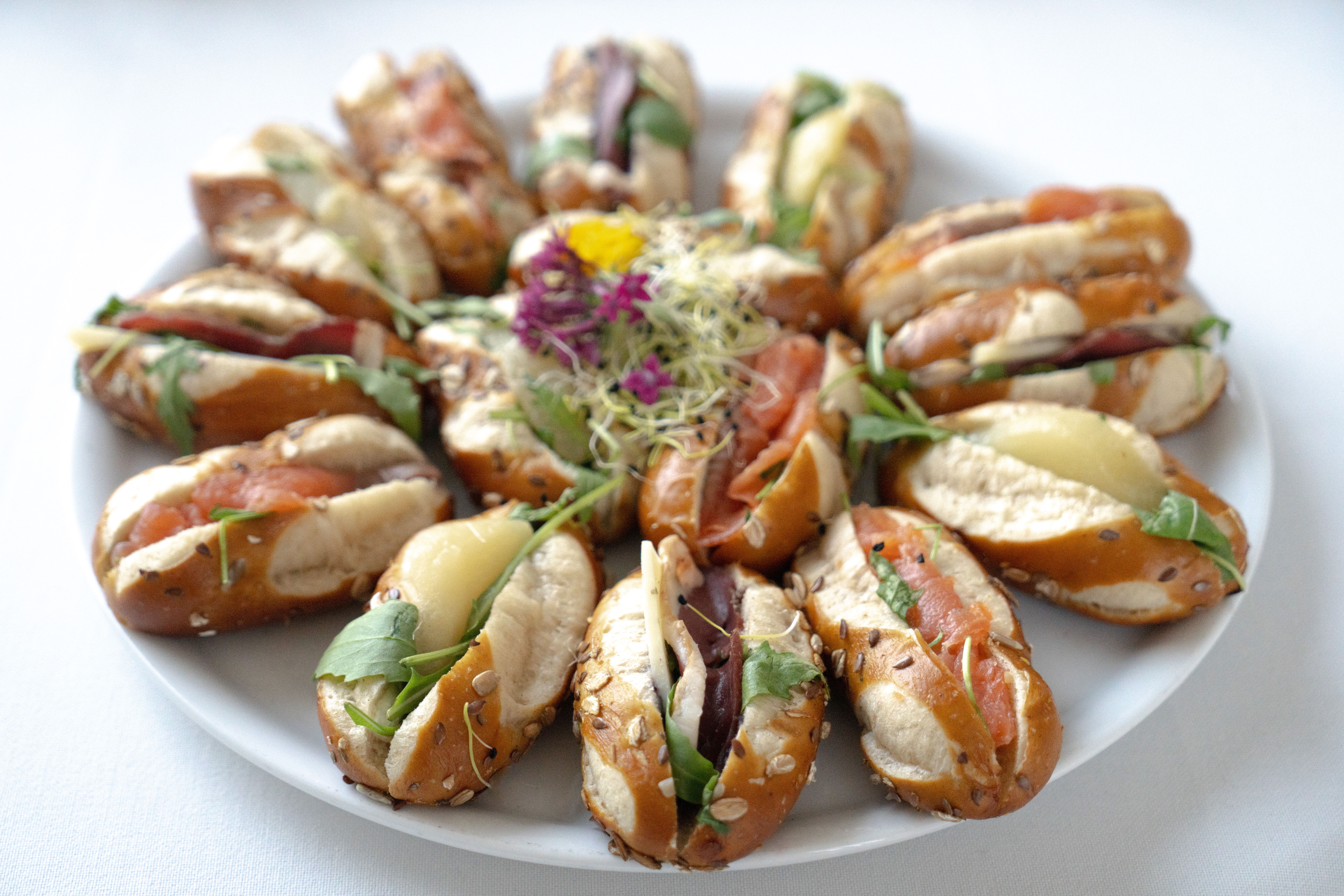 Petits sandwichs au saumon