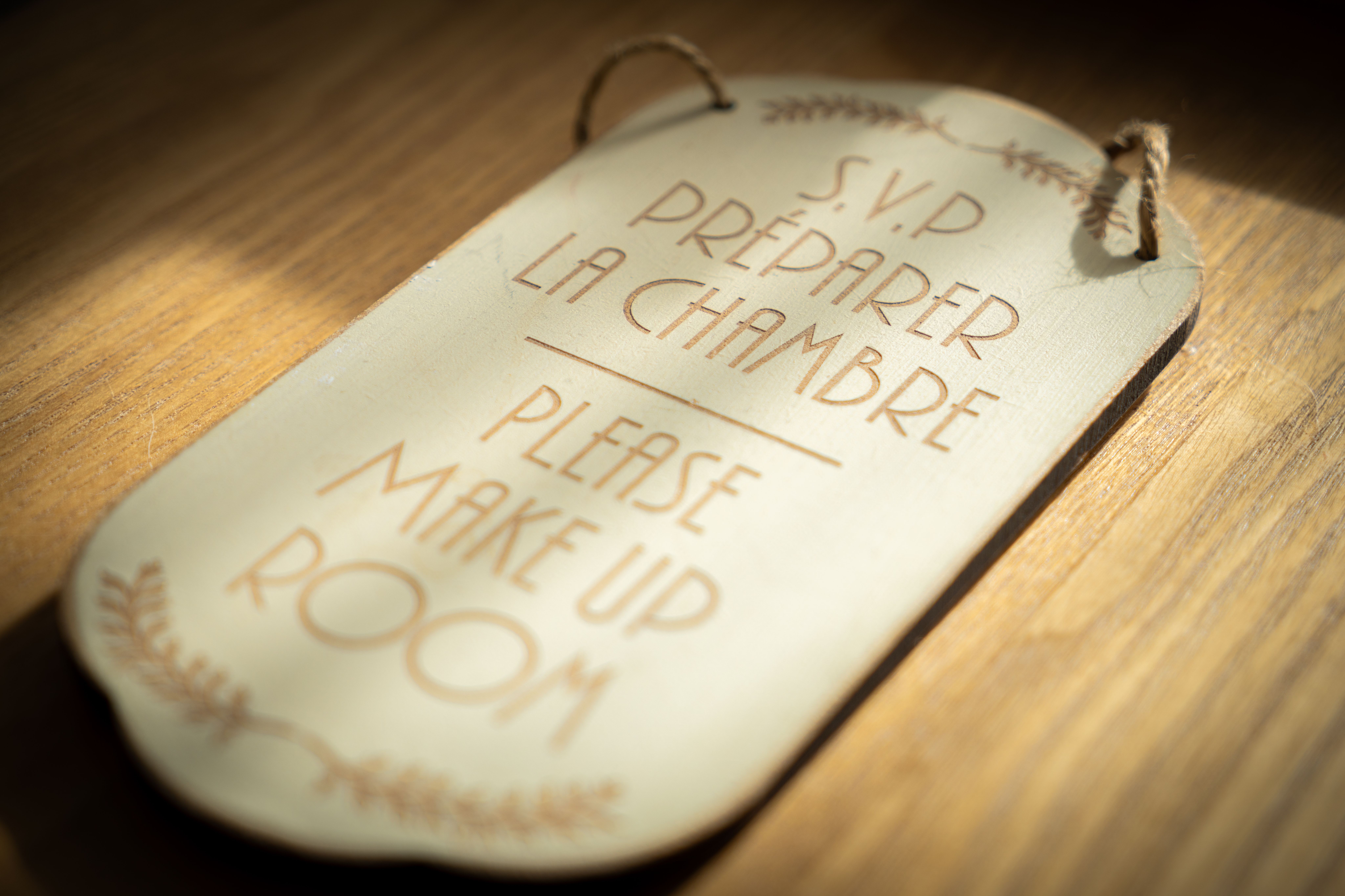 S.V.P Préparer la chambre