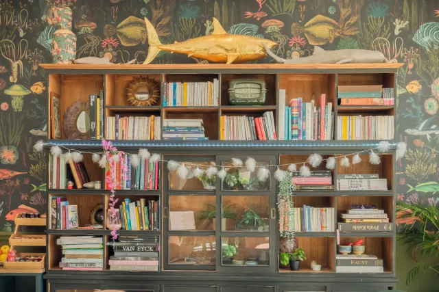 Bibliothèque vu de face