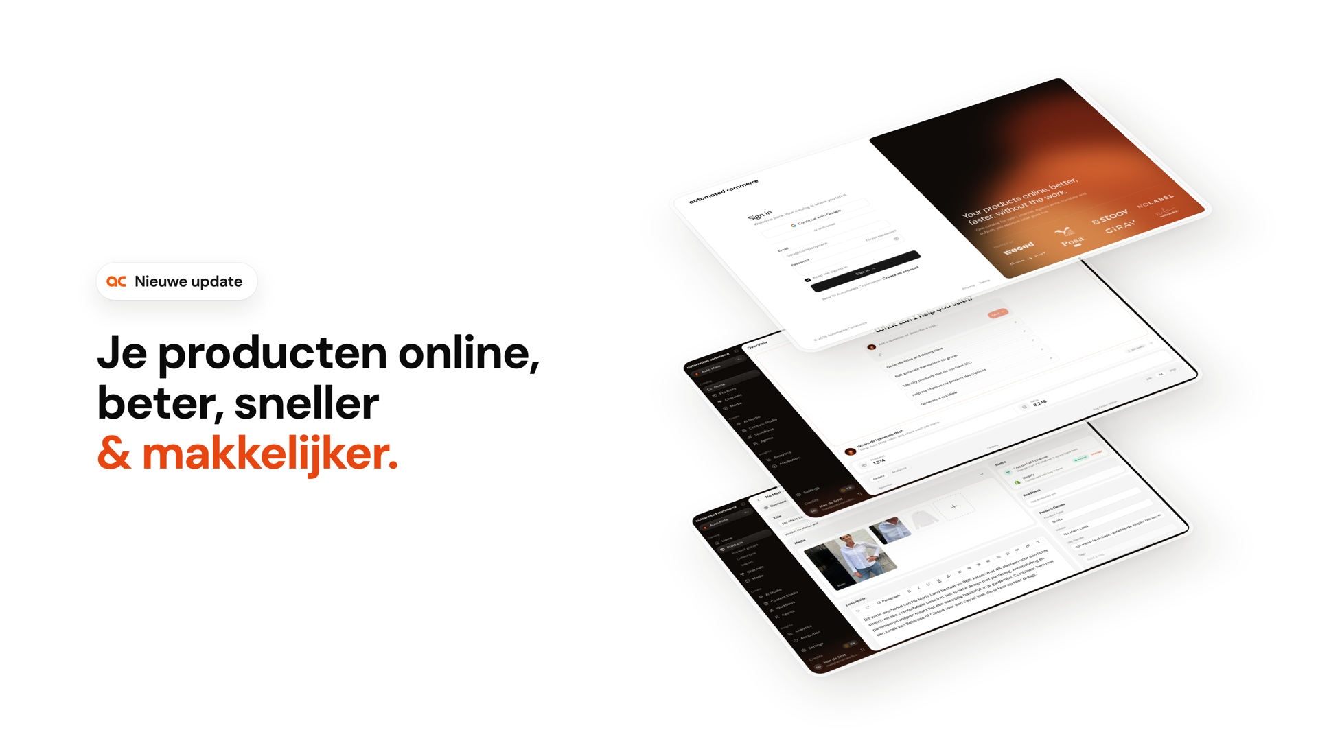 Nieuwe update: je producten online, beter, sneller & makkelijker
