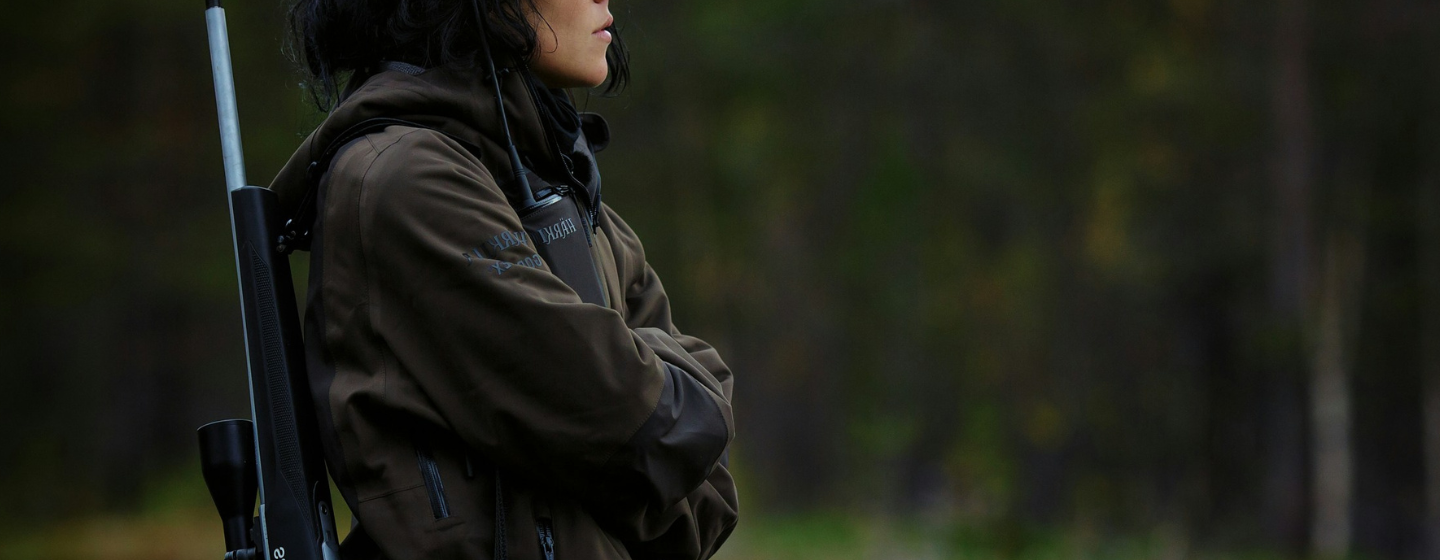 Vandtæt jagtjakke til brug i danmark