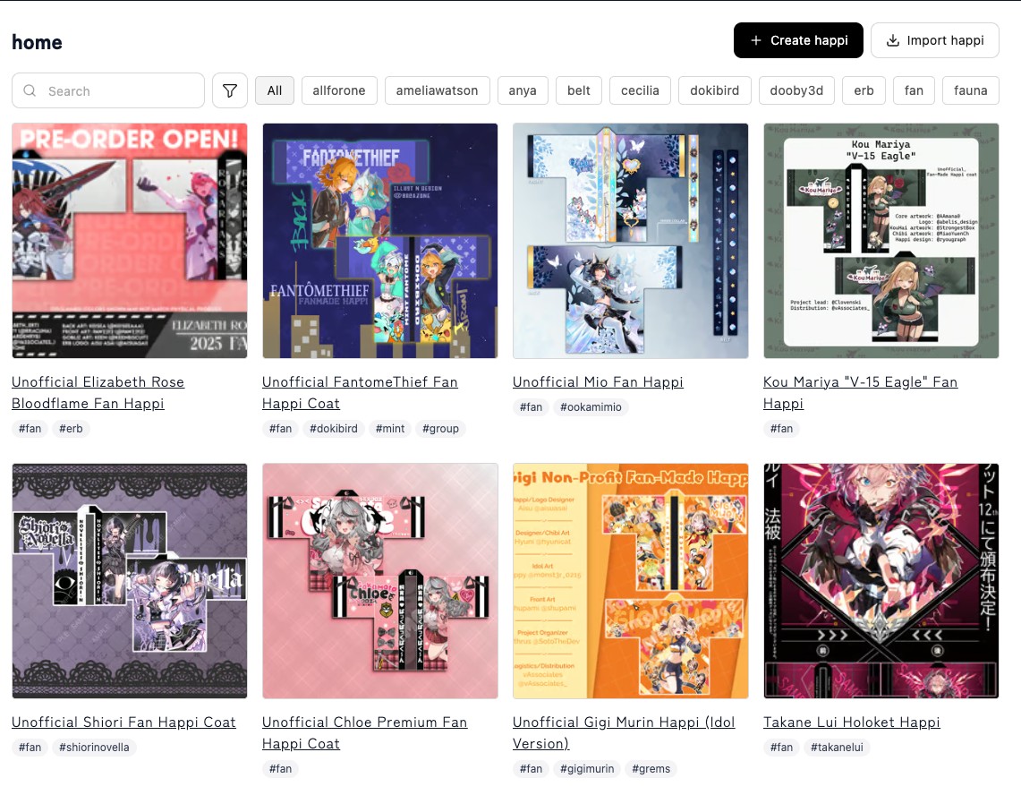 Myhappi website preview