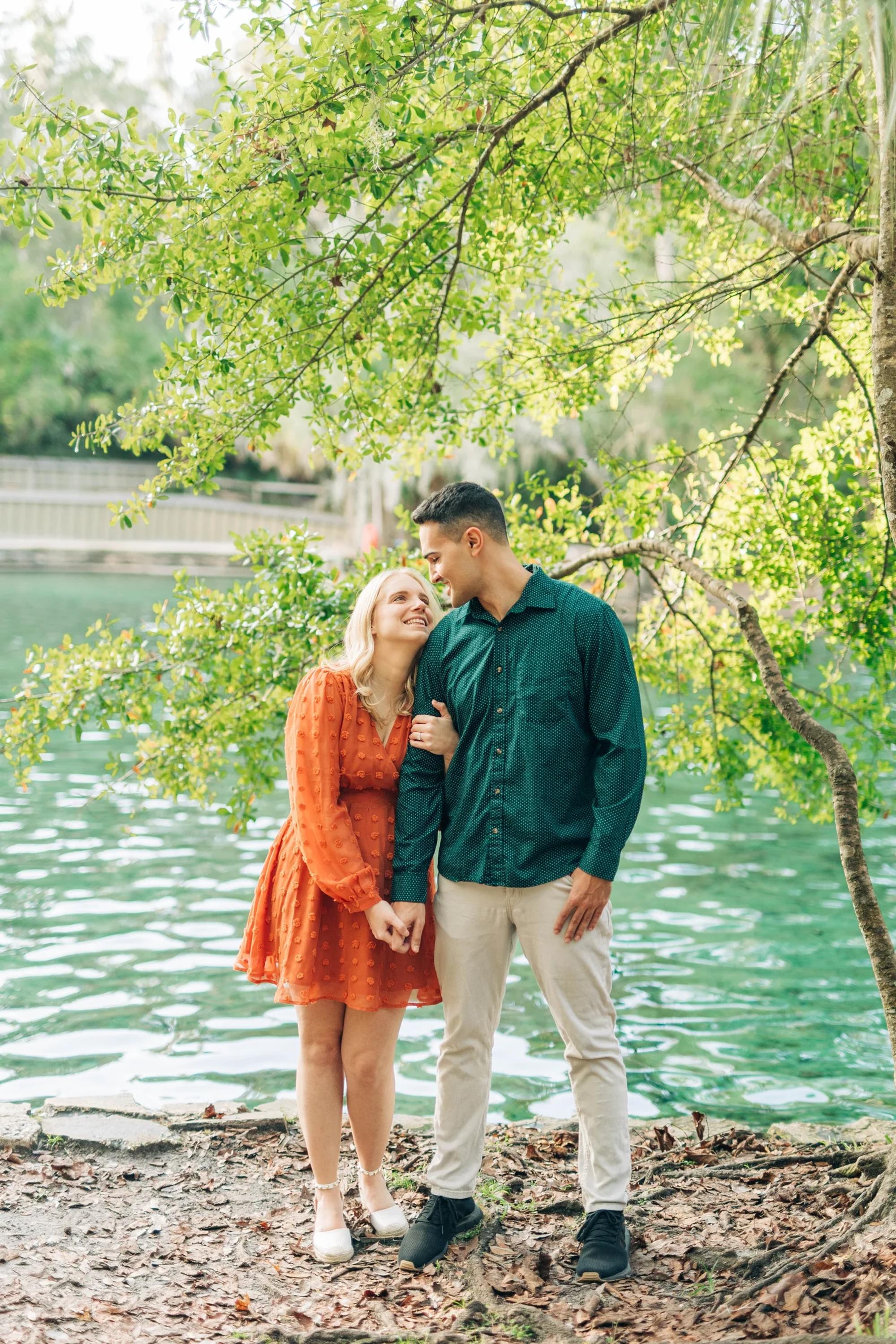 Chelsea & Patrick’s Engagement Session at Wekiwa State Park in Apopka, Florida
