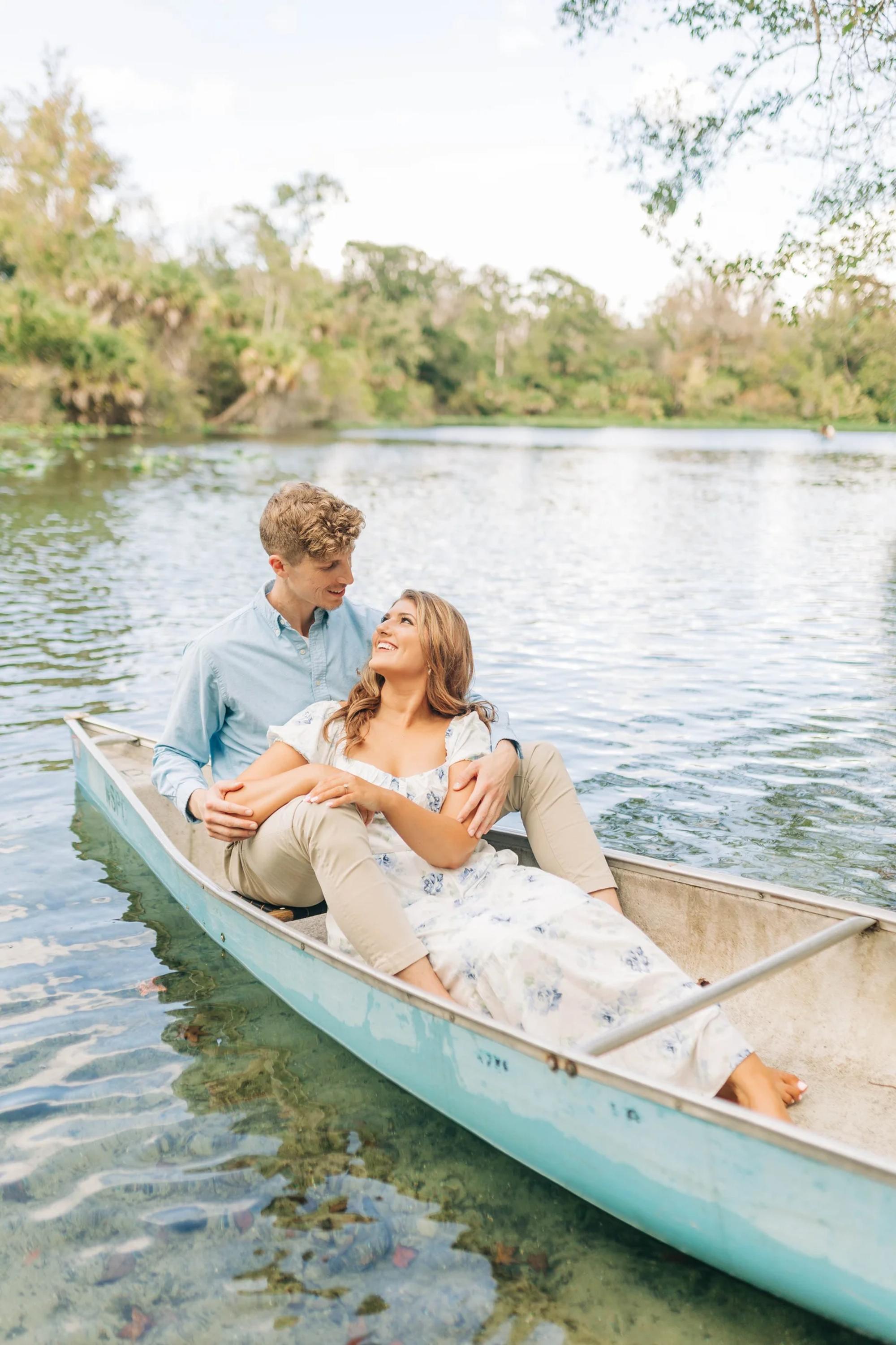 Brooke & Dakota Engagement Session at Wekiwa State Park in Apopka, Florida