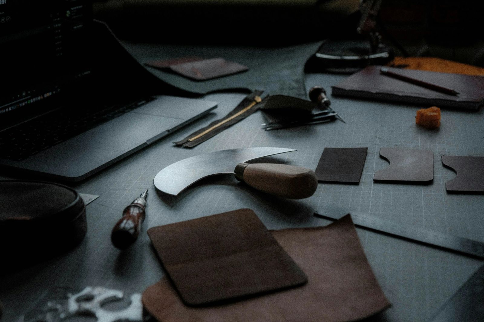 Dark still life with dramatic light