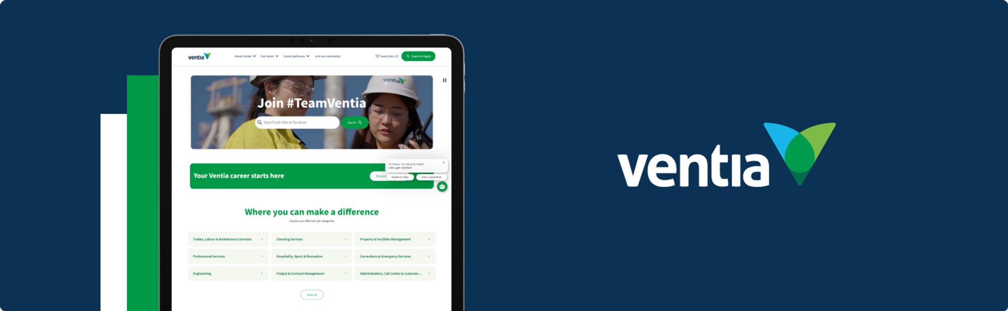Ventia, website by Saigon Digital