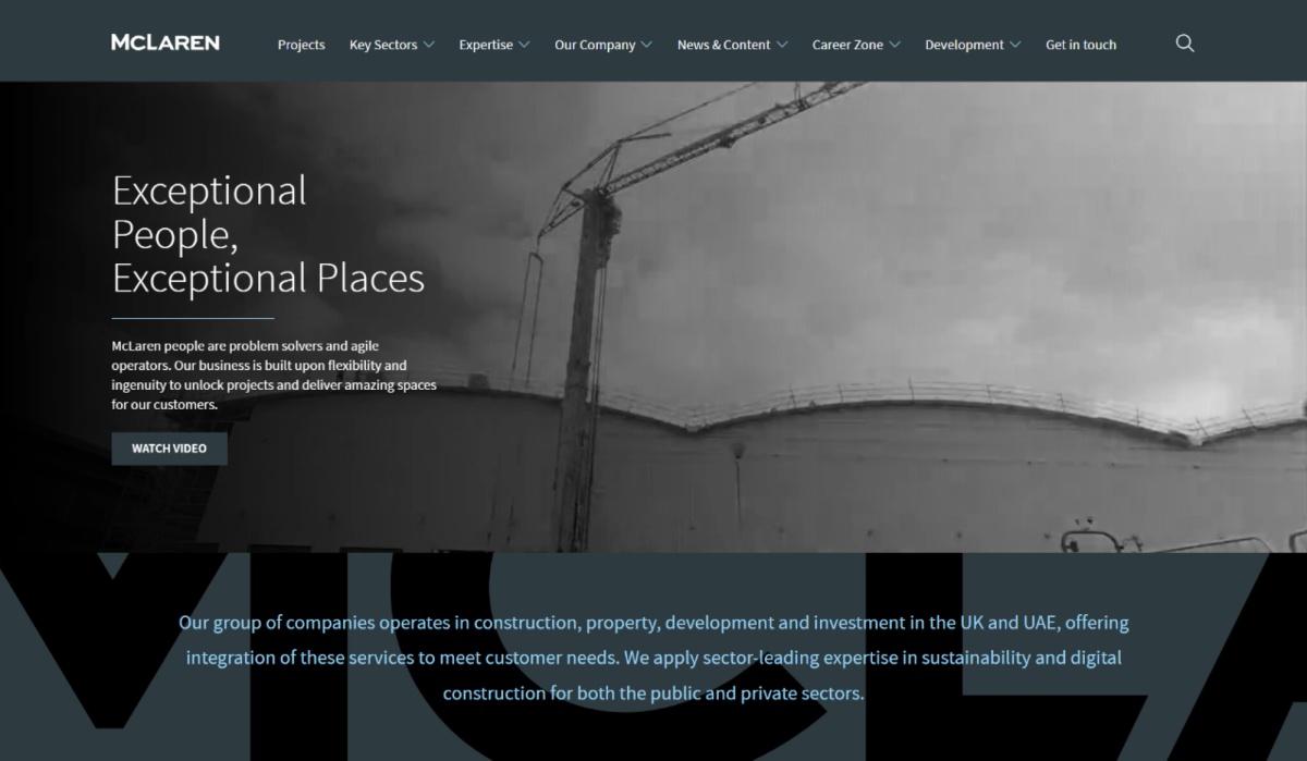 McLaren Construction Group, project detail