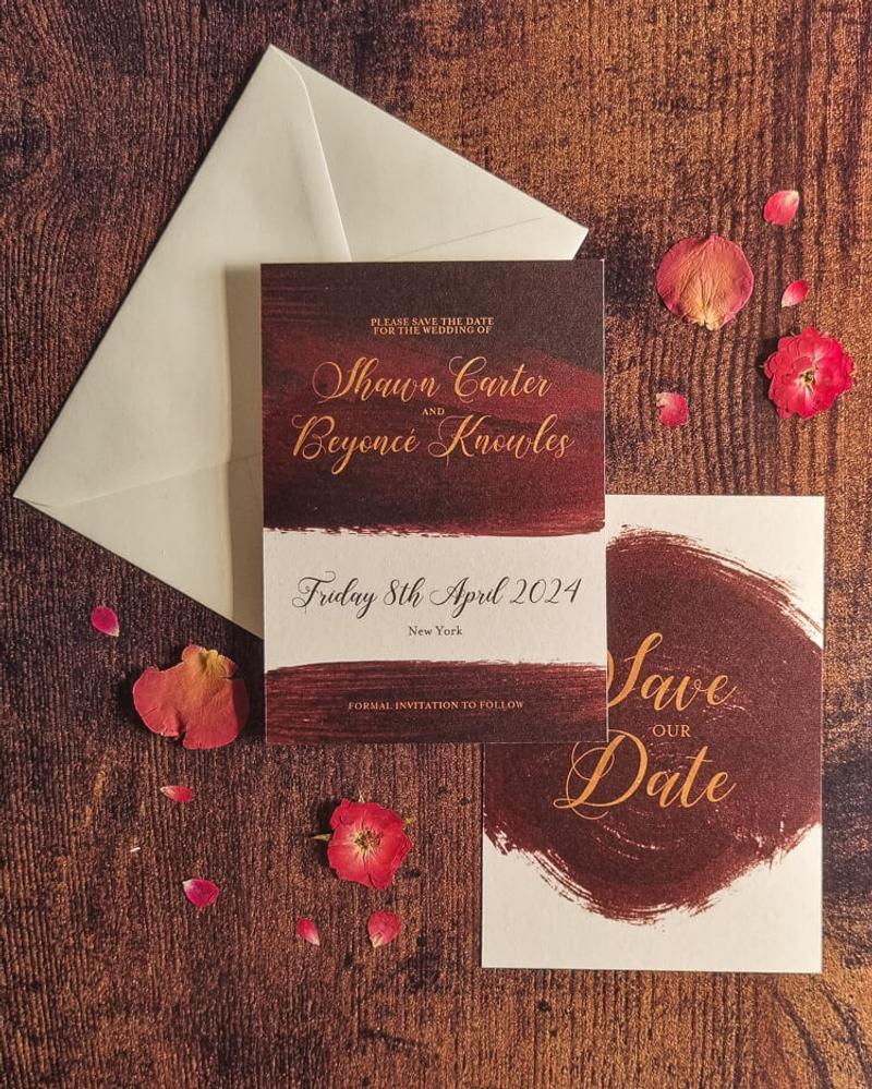 Marsala Wine Save the Dates