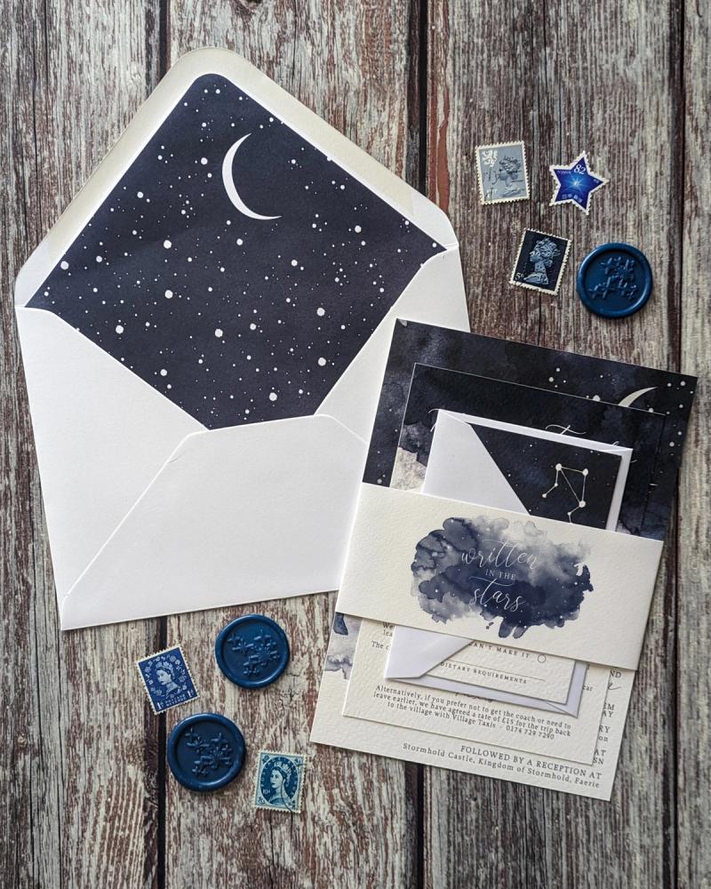 Starry Night Wedding Invitations