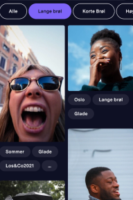 Klimabrøl opplastninger. Skjermbilde.