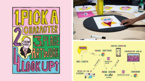 Pushwagner installasjon. Illustrasjon og foto.