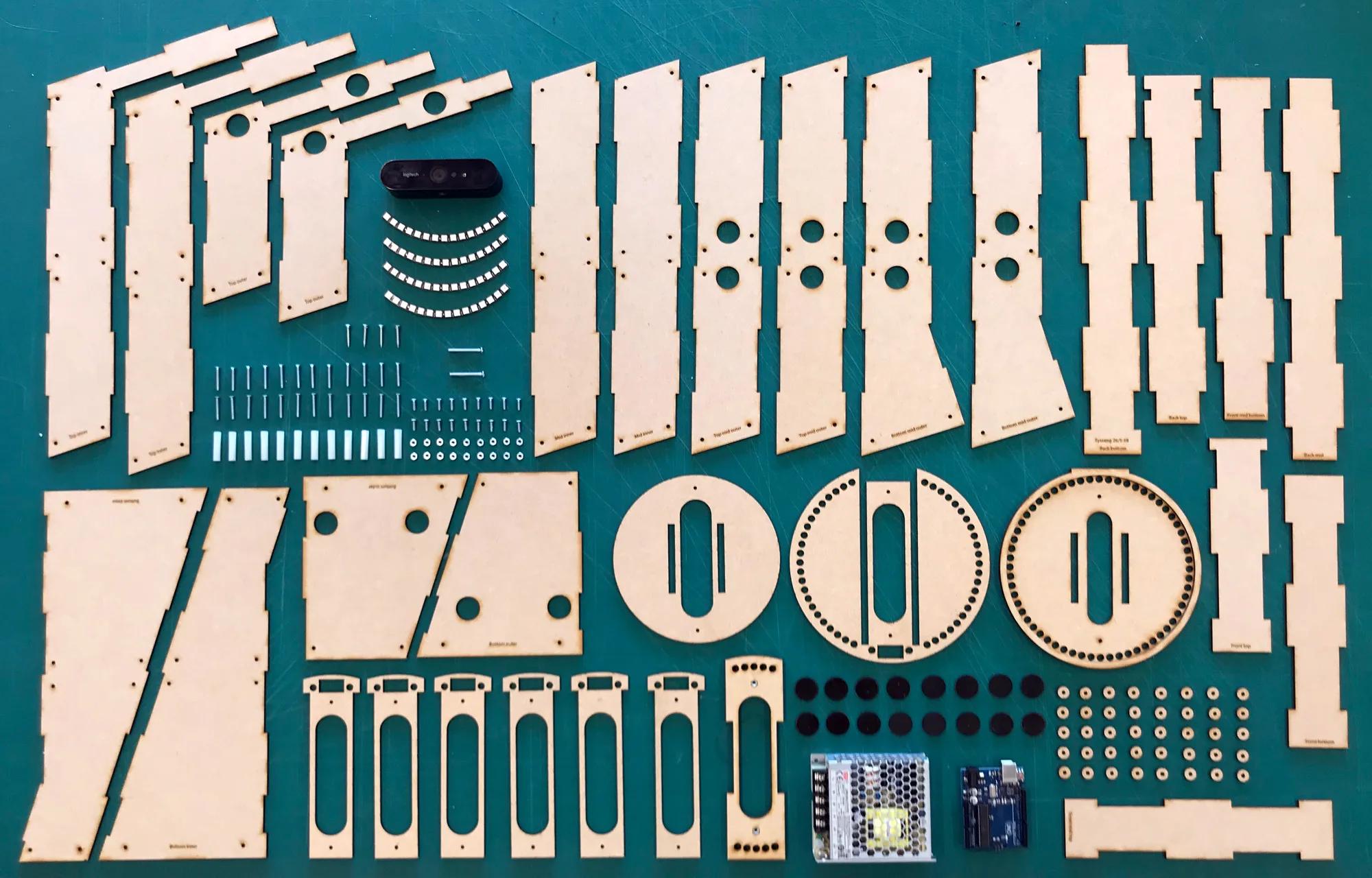 Teknisk utstyr brukt i Pushwagner installasjon. Foto.