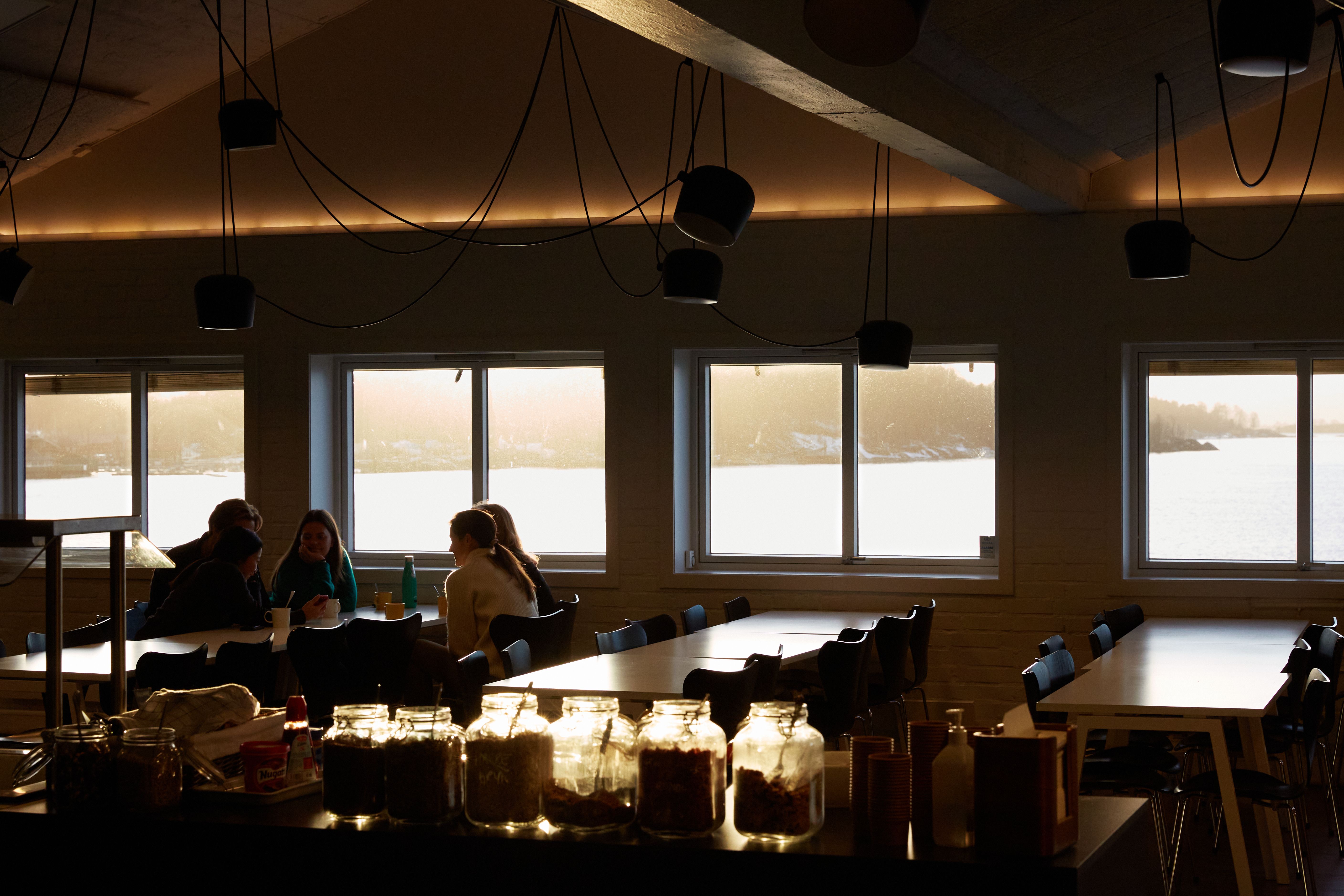 Kantina på skur 39. Foto.