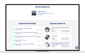 Aktuelle spleiser på Spleis.no. Skjermbilde.