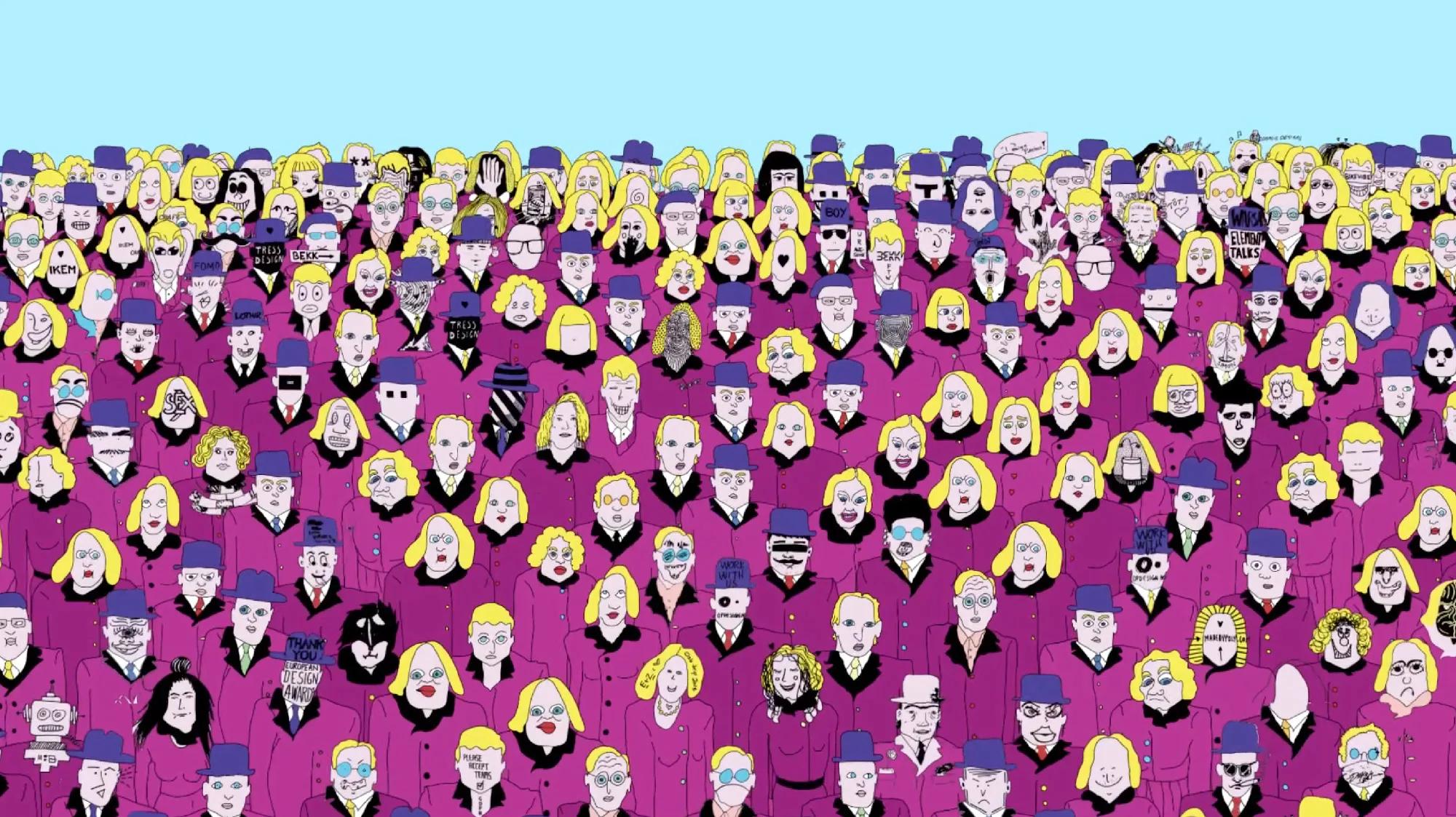 Grafikk til Pushwagner installasjon. Illustrasjon.