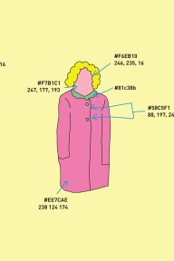 Grafikk til Pushwagner installasjon. Illustrasjon.