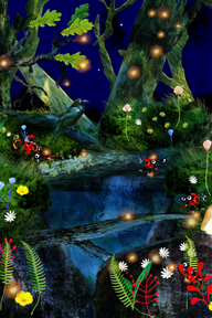 Grafikk til urskogen Silva på Nasjonalmuseet. Illustrasjon. Kreditering: Nasjonalmuseet