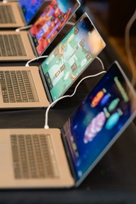 Utstilling av et prosjekt. Foto.