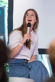 Paneldebatt mellom bekkere. Foto.