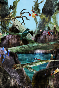 Grafikk til urskogen Silva på Nasjonalmuseet. Illustrasjon. Kreditering: Nasjonalmuseet