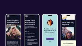Opprettelse av brøl på klimabrol.no i mobilvisning. Skjermbilde.