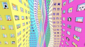 Grafikk til Pushwagner installasjon. Illustrasjon.