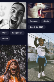 Klimabrøl opplastninger. Skjermbilde.