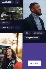 Klimabrøl opplastninger. Skjermbilde.