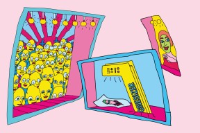 Grafikk til Pushwagner installasjon. Illustrasjon.