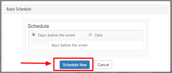 Auto Schedule now date