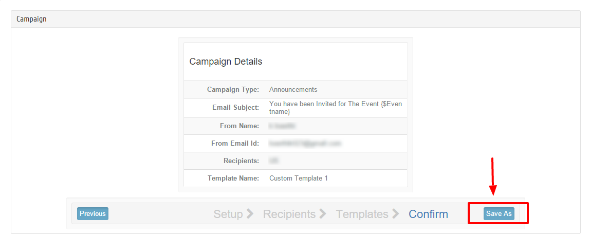 New Campaign save