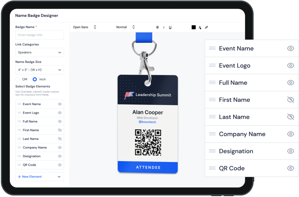 Eventify Event Badge Printing App