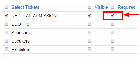 Ticket level survey question marked required