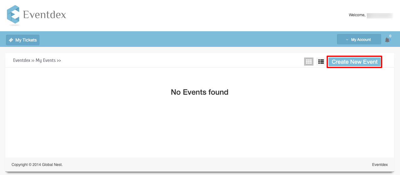 Eventdex Create New Event