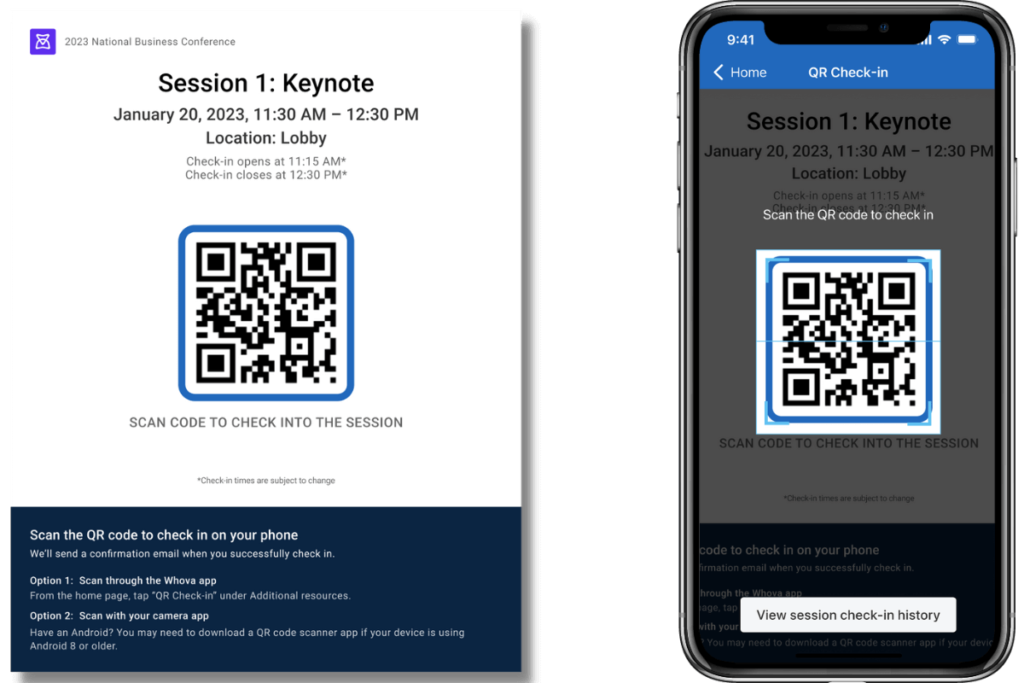 Whova Event Check-in App